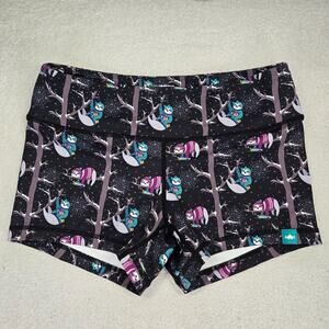 Wod Bottom Womens Medium Athletic Workout Shorty Shorts Sloth Cross Fit Gym